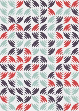 Soyut Geometrik Desen üretken hesaplama sanatı çizimi