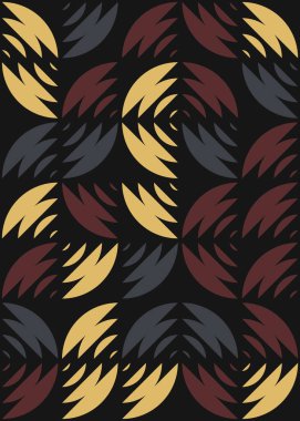 Soyut Geometrik Desen üretken hesaplama sanatı çizimi