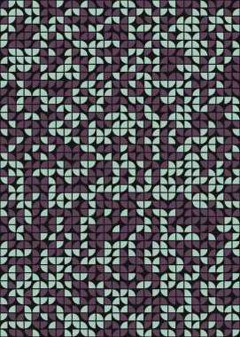 Soyut Geometrik Desen üretken hesaplama sanatı çizimi