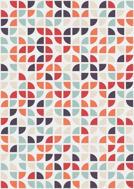 Soyut Geometrik Desen üretken hesaplama sanatı çizimi