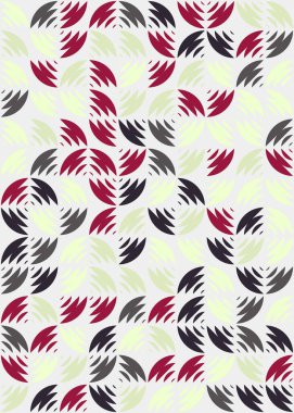 Soyut Geometrik Desen üretken hesaplama sanatı çizimi