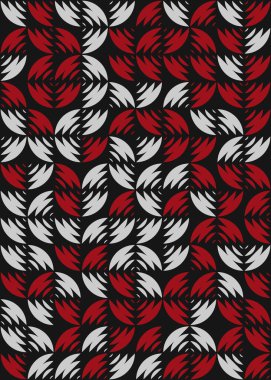 Soyut Geometrik Desen üretken hesaplama sanatı çizimi