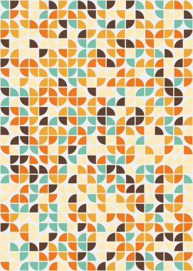 Soyut Geometrik Desen üretken hesaplama sanatı çizimi