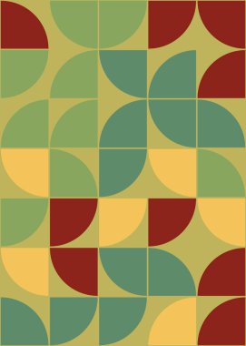 Soyut Geometrik Desen üretken hesaplama sanatı çizimi