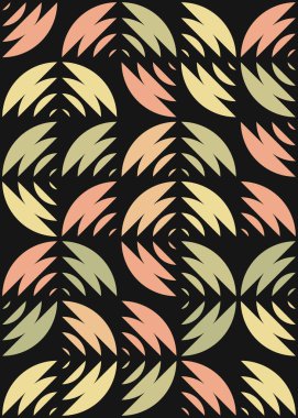 Soyut Geometrik Desen üretken hesaplama sanatı çizimi