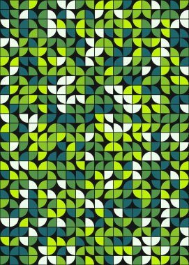 Soyut Geometrik Desen üretken hesaplama sanatı çizimi