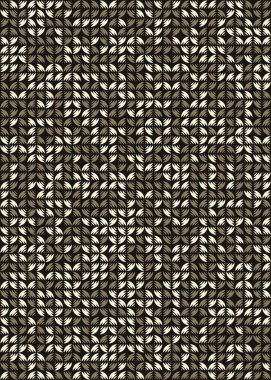 Soyut Geometrik Desen üretken hesaplama sanatı çizimi