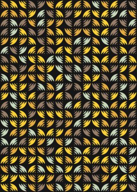 Soyut Geometrik Desen üretken hesaplama sanatı çizimi