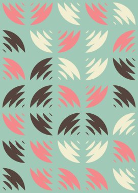 Soyut Geometrik Desen üretken hesaplama sanatı çizimi