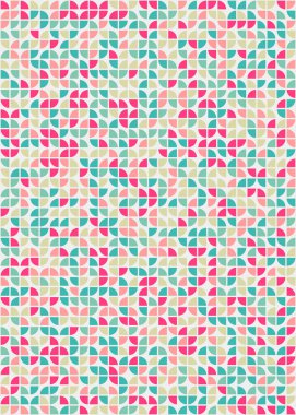 Soyut Geometrik Desen üretken hesaplama sanatı çizimi