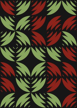 Soyut Geometrik Desen üretken hesaplama sanatı çizimi