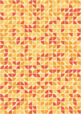 Soyut Geometrik Desen üretken hesaplama sanatı çizimi