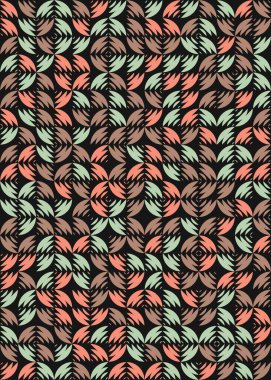 Soyut Geometrik Desen üretken hesaplama sanatı çizimi