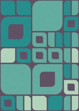 Soyut Geometrik Desen üretken hesaplama sanatı çizimi