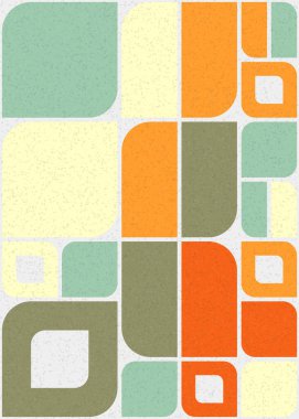 Soyut Geometrik Desen üretken hesaplama sanatı çizimi