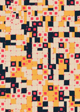 Soyut Geometrik Desen üretken hesaplama sanatı çizimi