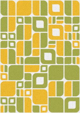 Soyut Geometrik Desen üretken hesaplama sanatı çizimi