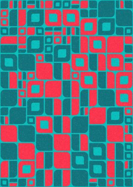 Soyut Geometrik Desen üretken hesaplama sanatı çizimi