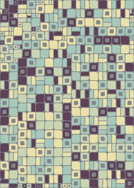 Soyut Geometrik Desen üretken hesaplama sanatı çizimi