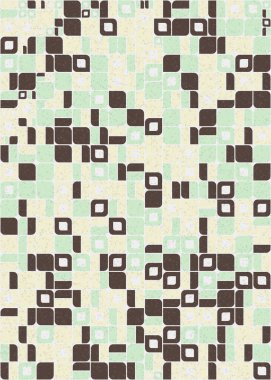 Soyut Geometrik Desen üretken hesaplama sanatı çizimi