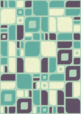 Soyut Geometrik Desen üretken hesaplama sanatı çizimi