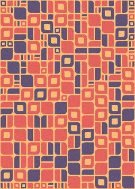 Soyut Geometrik Desen üretken hesaplama sanatı çizimi