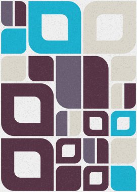 Soyut Geometrik Desen üretken hesaplama sanatı çizimi