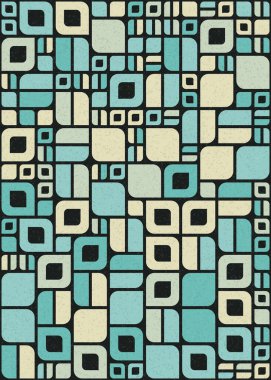 Soyut Geometrik Desen üretken hesaplama sanatı çizimi