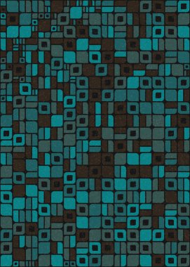 Soyut Geometrik Desen üretken hesaplama sanatı çizimi