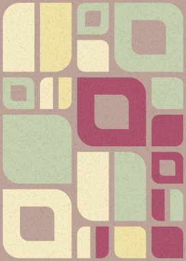 Soyut Geometrik Desen üretken hesaplama sanatı çizimi