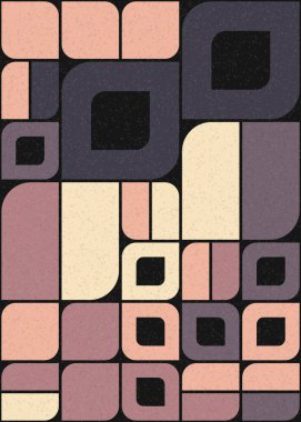 Soyut Geometrik Desen üretken hesaplama sanatı çizimi