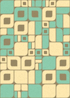 Soyut Geometrik Desen üretken hesaplama sanatı çizimi