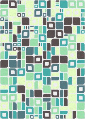 Soyut Geometrik Desen üretken hesaplama sanatı çizimi