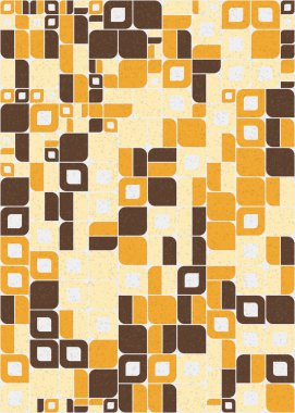 Soyut Geometrik Desen üretken hesaplama sanatı çizimi