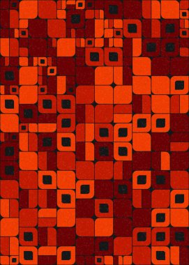 Soyut Geometrik Desen üretken hesaplama sanatı çizimi