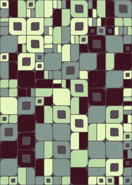 Soyut Geometrik Desen üretken hesaplama sanatı çizimi