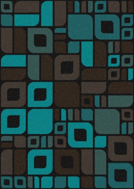 Soyut Geometrik Desen üretken hesaplama sanatı çizimi