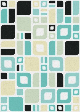 Soyut Geometrik Desen üretken hesaplama sanatı çizimi