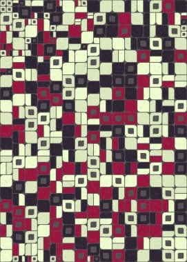 Soyut Geometrik Desen üretken hesaplama sanatı çizimi