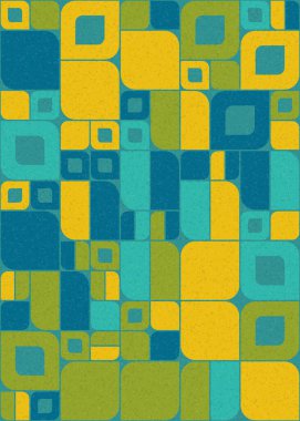 Soyut Geometrik Desen üretken hesaplama sanatı çizimi