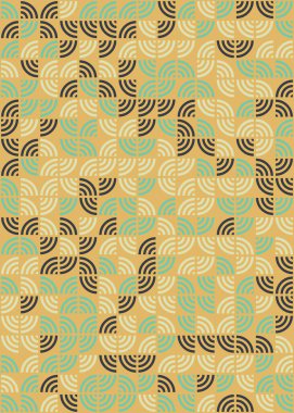 Soyut Geometrik Desen üretken hesaplama sanatı çizimi