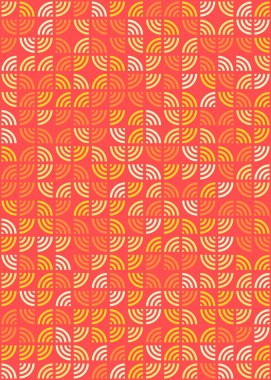 Soyut Geometrik Desen üretken hesaplama sanatı çizimi