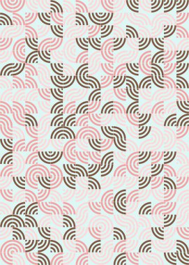 Soyut Geometrik Desen üretken hesaplama sanatı çizimi