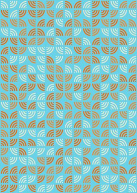 Soyut Geometrik Desen üretken hesaplama sanatı çizimi