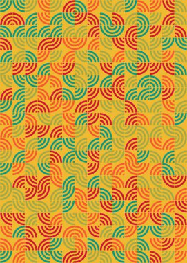 Soyut Geometrik Desen üretken hesaplama sanatı çizimi