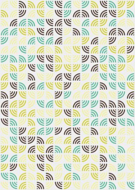 Soyut Geometrik Desen üretken hesaplama sanatı çizimi