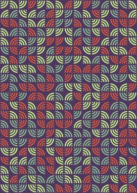 Soyut Geometrik Desen üretken hesaplama sanatı çizimi