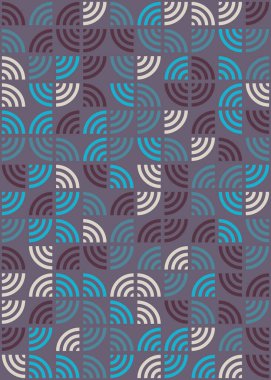 Soyut Geometrik Desen üretken hesaplama sanatı çizimi