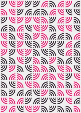 Soyut Geometrik Desen üretken hesaplama sanatı çizimi