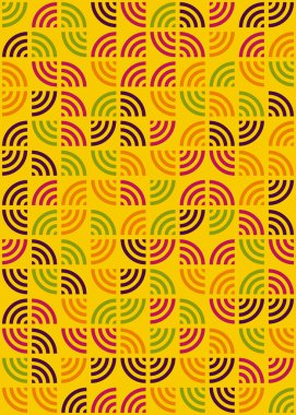 Soyut Geometrik Desen üretken hesaplama sanatı çizimi